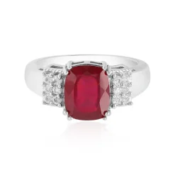 Madagaskar-Rubin-Silberring