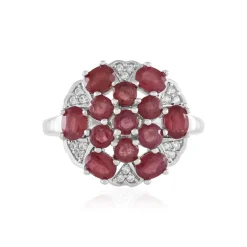 Madagaskar-Rubin-Silberring