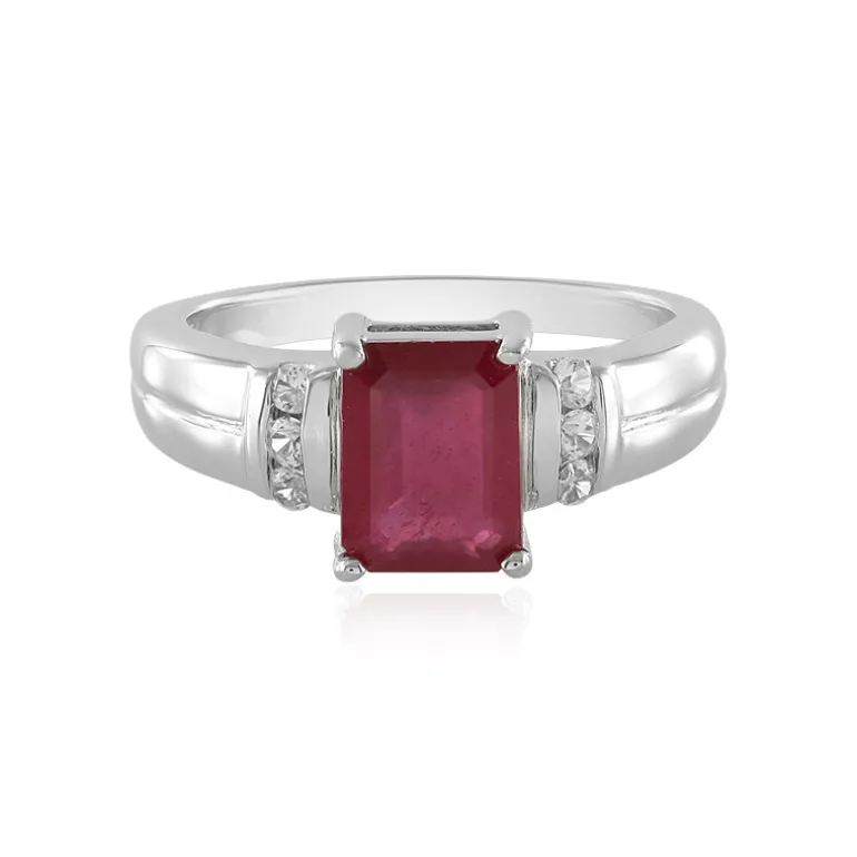 Madagaskar-Rubin-Silberring