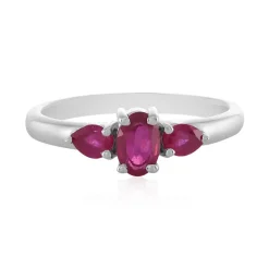 Madagaskar-Rubin-Silberring