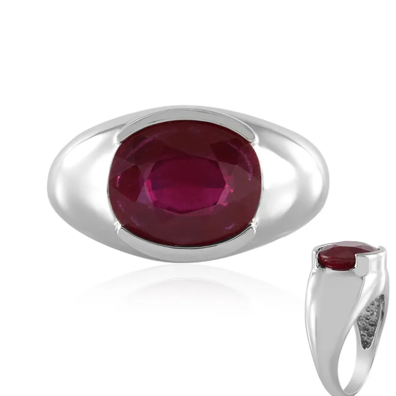 Madagaskar-Rubin-Silberring