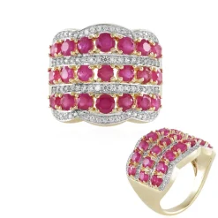 Madagaskar-Rubin-Silberring