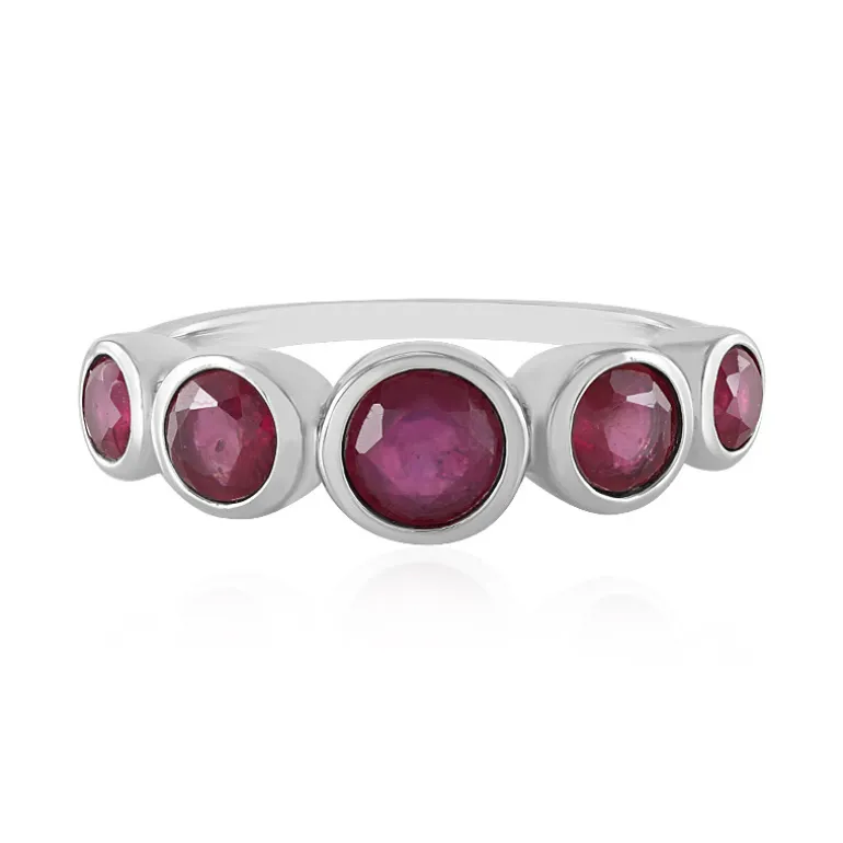 Madagaskar-Rubin-Silberring