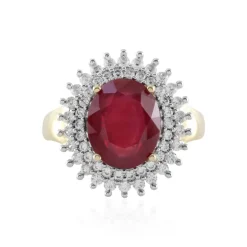 Madagaskar-Rubin-Silberring