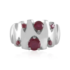 Madagaskar-Rubin-Silberring (de Melo)