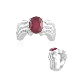 Madagaskar-Rubin-Silberring (de Melo)