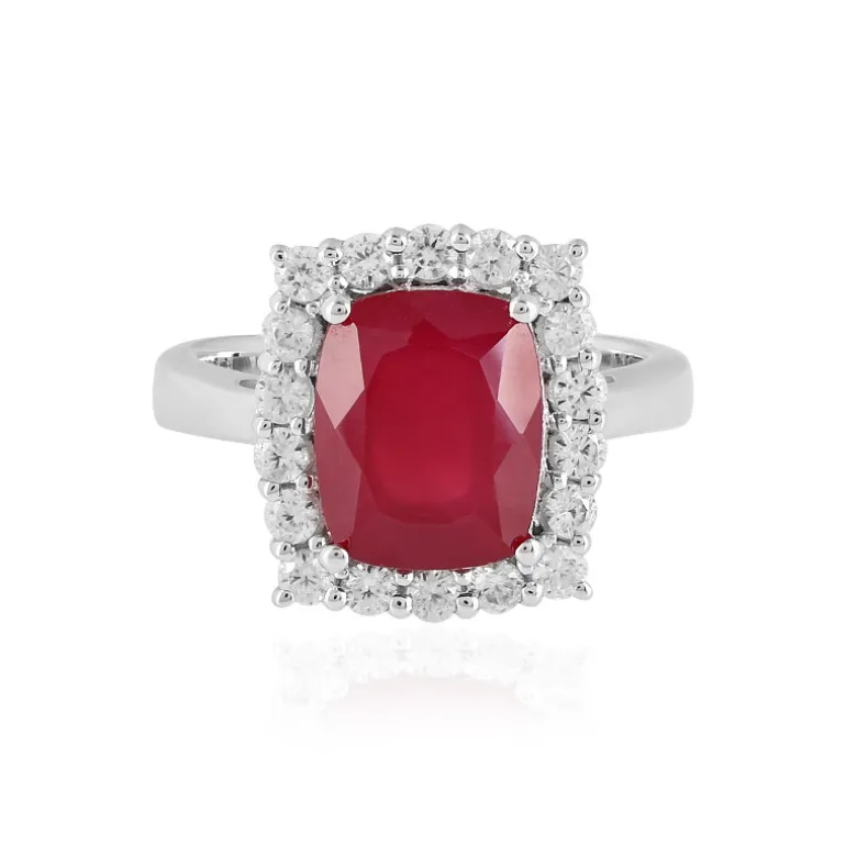 Madagaskar-Rubin-Silberring