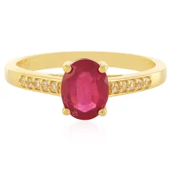 Madagaskar-Rubin-Silberring