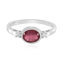 Madagaskar-Rubin-Silberring