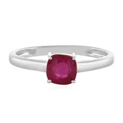 Madagaskar-Rubin-Silberring