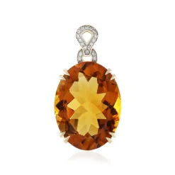 Madeira-Citrin-Goldanhänger