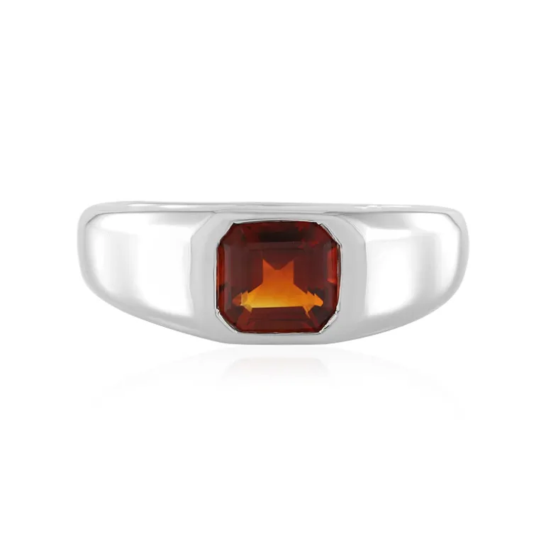 Madeira-Citrin-Silberring