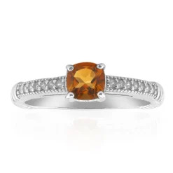 Madeira-Citrin-Silberring