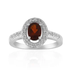 Madeira-Citrin-Silberring