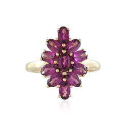 Magenta-Granat-Goldring