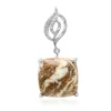 Magnesit-Silberanhänger