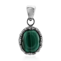 Malachit-Silberanhänger (Art of Nature)