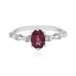 Malawi-Granat-Silberring