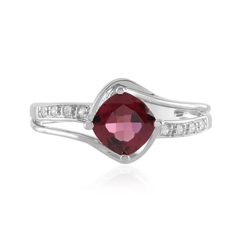 Malawi-Granat-Silberring