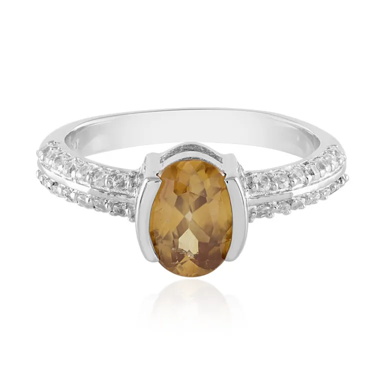 Mandarin-Zirkon-Silberring