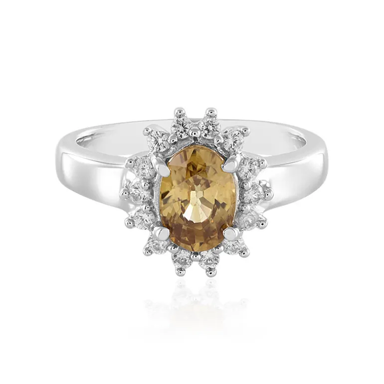 Mandarin-Zirkon-Silberring