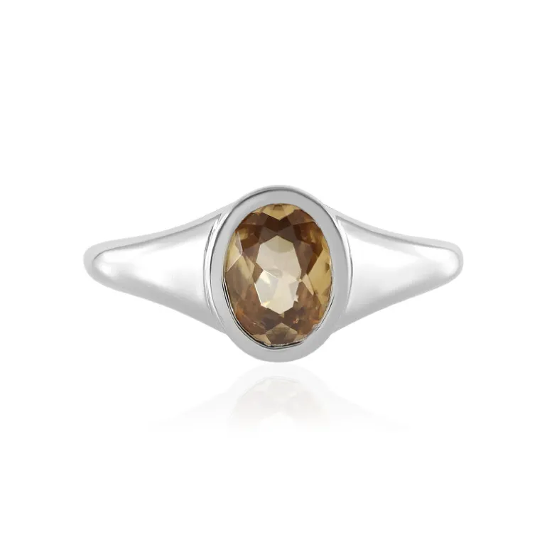 Mandarin-Zirkon-Silberring