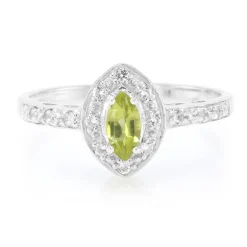 Mandschurischer Peridot-Silberring