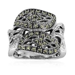 Markasit-Silberring (Annette classic)