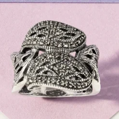 Markasit-Silberring (Annette classic)