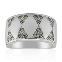 Markasit-Silberring (Annette classic)