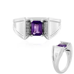 Marokkanischer Amethyst-Silberring