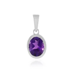 Marokkanischer Amethyst-Silberanhänger