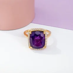 Marokkanischer Amethyst-Silberring