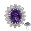 Marokkanischer Amethyst-Silberring