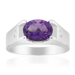 Marokkanischer Amethyst-Silberring