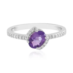 Marokkanischer Amethyst-Silberring