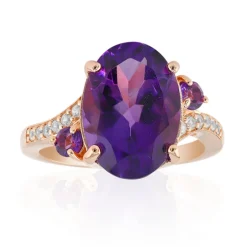 Marokkanischer Amethyst-Silberring