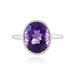 Marokkanischer Amethyst-Silberring