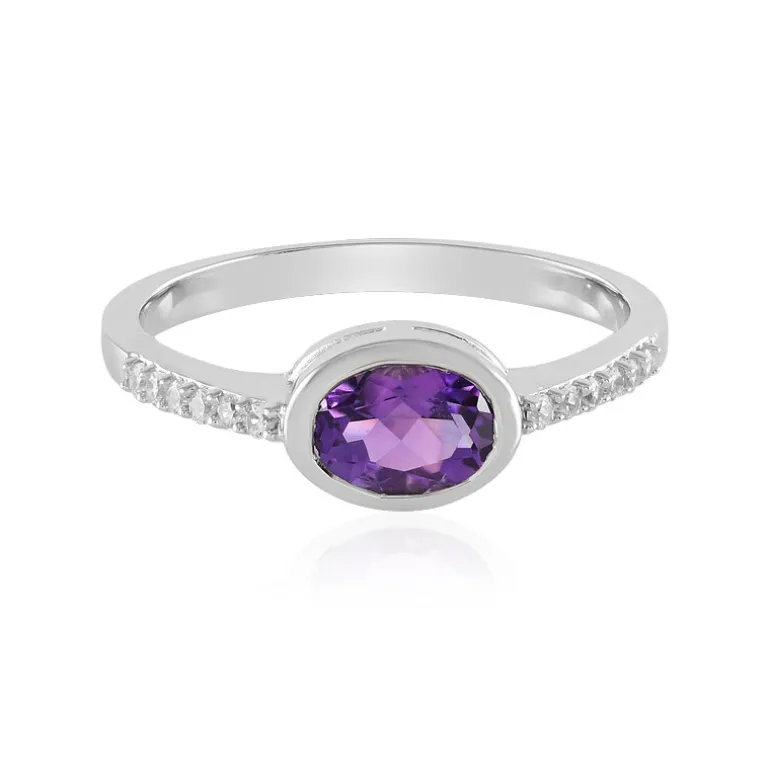 Marokkanischer Amethyst-Silberring