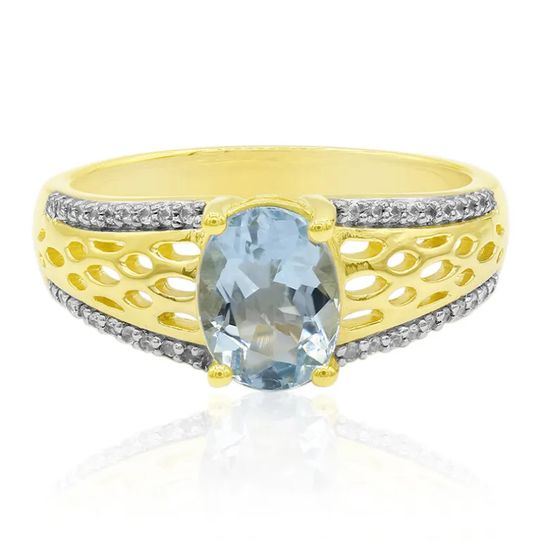 Medina-Aquamarin-Goldring