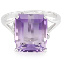 Mehrfarbiger Amethyst-Silberring