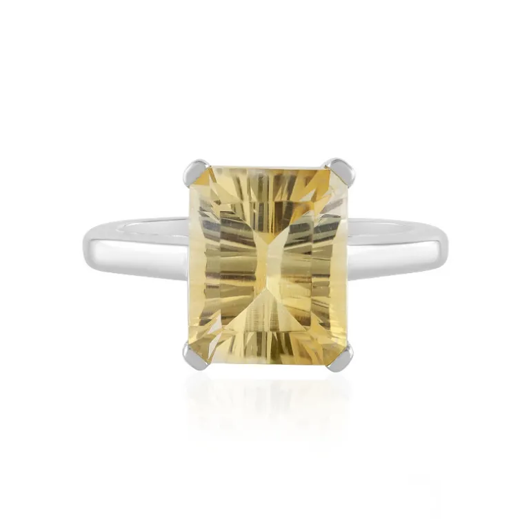 Mehrfarbiger Citrin-Silberring