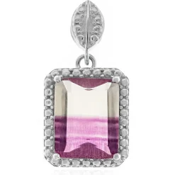 Mehrfarbiger Fluorit-Silberanhänger (Pallanova)