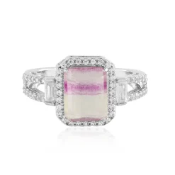 Mehrfarbiger Fluorit-Silberring