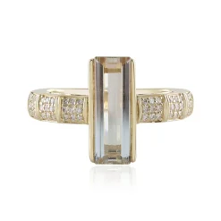 Mehrfarbiger Ukrainischer Topas-Goldring (de Melo)