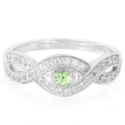 Merelani-Mint-Granat-Silberring