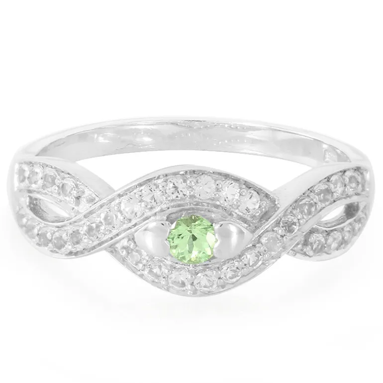 Merelani-Mint-Granat-Silberring