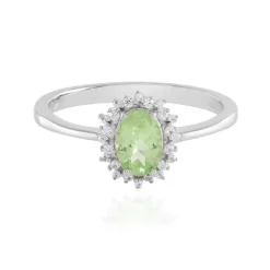 Merelani-Mint-Granat-Silberring