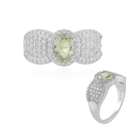 Merelani-Mint-Granat-Silberring