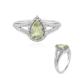 Merelani-Mint-Granat-Silberring